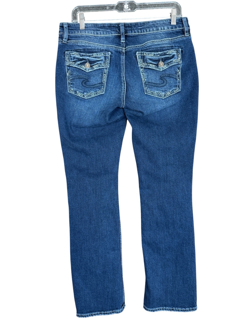 Silver Suki Slim Boot Dark Wash Low Rise Bootcut Jeans Women's 30/31